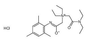[2-(diethylamino)-2-oxoethyl]-diethyl-[2-oxo-2-(2,4,6-trimethylanilino)ethyl]azanium,chloride Structure