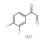 3,4-二氟苯基乙二醛水合物结构式