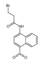 3-bromo-N-(4-nitronaphthalen-1-yl)propanamide Structure