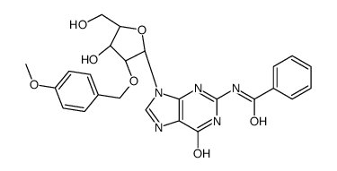 N-[9-[(2R,3R,4R,5R)-4-hydroxy-5-(hydroxymethyl)-3-[(4-methoxyphenyl)methoxy]oxolan-2-yl]-6-oxo-3H-purin-2-yl]benzamide Structure