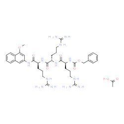Z-Arg-Arg-Arg-4MβNA acetate salt结构式
