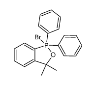 1-bromo-3,3-dimethyl-1,1-diphenyl-3H-2,1-benzoxaphosphole Structure