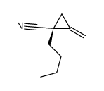 (1R)-1-butyl-2-methylidenecyclopropane-1-carbonitrile Structure