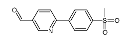 6-(4-甲烷磺酰基-苯基)-吡啶-3-甲醛结构式