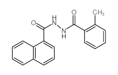 1-Naphthalenecarboxylicacid, 2-(2-methylbenzoyl)hydrazide Structure