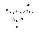 4,6-difluoropyridine-2-carboxylic acid Structure