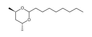 (4R,6R)-4,6-dimethyl-2-octyl-1,3-dioxane结构式