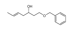 (-)-(3S,5E)-1-benzyloxyhept-5-en-3-ol结构式