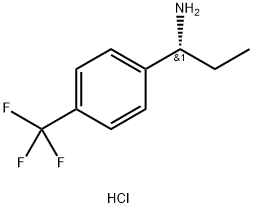(R)-1-(4-(Trifluoromethyl)phenyl)propan-1-amine hydrochloride Structure