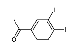 1-(3,4-Diiodocyclohexa-1,3-dienyl)ethanone Structure