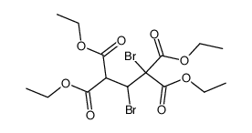 1,2-dibromo-propane-1,1,3,3-tetracarboxylic acid tetraethyl ester结构式