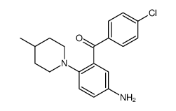 [5-amino-2-(4-methylpiperidin-1-yl)phenyl]-(4-chlorophenyl)methanone Structure