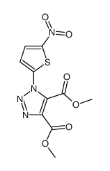 4,5-bis(methoxycarbonyl)-1-(5-nitro-2-thienyl)-1,2,3-triazole结构式