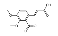 3,4-dimethoxy-6-nitrocinnamic acid Structure