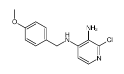 2-氯-N4-[(4-甲氧基苯基)甲基]-3,4-吡啶二胺结构式