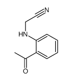 2-[(2-乙酰基苯基)氨基]乙腈结构式