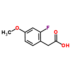 2-氟-4-甲氧基苯乙酸结构式