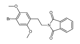 2-[2-(4-bromo-2,5-dimethoxyphenyl)ethyl]isoindole-1,3-dione结构式