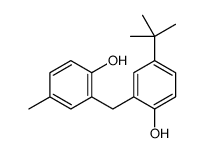 2-[(5-tert-butyl-2-hydroxyphenyl)methyl]-4-methylphenol Structure