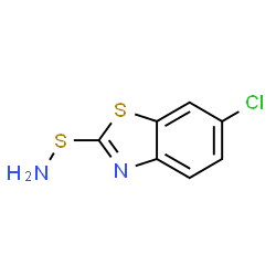 2-Benzothiazolesulfenamide,6-chloro-(9CI) Structure