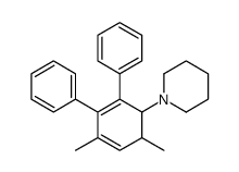 1-(4,6-dimethyl-2,3-diphenylcyclohexa-2,4-dien-1-yl)piperidine Structure