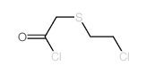 Acetyl chloride,2-[(2-chloroethyl)thio]- Structure