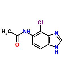 N-(4-Chloro-1H-benzimidazol-5-yl)acetamide结构式