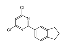 4,6-dichloro-2-(2,3-dihydro-1H-inden-5-yl)pyrimidine Structure