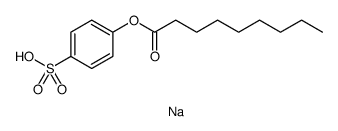 Sodium 4-(nonanoyloxy)benzenesulfonate Structure