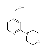 4-羟基甲基-2-(4-硫代吗啉)吡啶结构式
