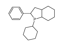 1-cyclohexyl-2-phenyl-2,3,3a,4,5,6,7,7a-octahydrophosphindole结构式