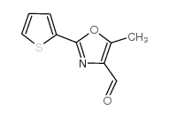 5-甲基-2-(2-噻吩基)-1,3-恶唑-4-甲醛结构式