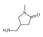 4-(氨基甲基)-1-甲基吡咯烷-2-酮结构式