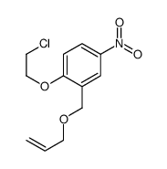 2-((烯丙氧基)甲基)-1-(2-氯乙氧基)-4-硝基苯结构式