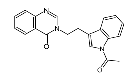 3-(2-(N-acetyl-3-indolyl)ethyl)-4(3H)-quinazolinone Structure