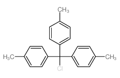 1-[chloro-bis(4-methylphenyl)methyl]-4-methyl-benzene结构式