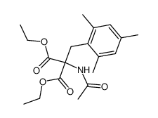 diethyl 2,4,6-trimethylbenzylacetamidomalonate结构式
