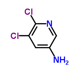 5,  6-二氯-3-氨基吡啶结构式
