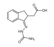 (1-semicarbazono-indan-2-yl)-acetic acid结构式