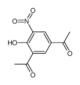 1-(5-Acetyl-2-hydroxy-3-nitro-phenyl)-ethanone结构式
