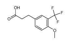 3-[4-methoxy-3-(trifluoromethyl)phenyl]propionic acid Structure