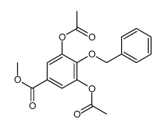 methyl 3,5-diacetyloxy-4-phenylmethoxybenzoate结构式