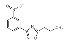 3-(3-硝基苯基)-5-丙基-1,2,4-噁二唑结构式