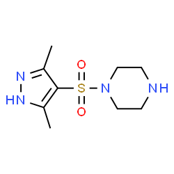 1-[(3,5-Dimethyl-1H-pyrazol-4-yl)sulfonyl]piperazine Structure
