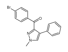 3-(p-bromobenzoyl)-4-phenyl-1-methylpyrazole结构式