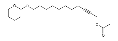 11-((tetrahydro-2H-pyran-2-yl)oxy)undec-2-yn-1-yl acetate Structure