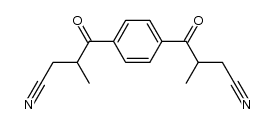 1,4-bis-(3-cyano-2-methylpropionyl)benzene结构式