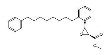 ((+/-)-trans)-Methyl 3-[2-(8-phenyloctyl)phenyl]oxiranecarboxylate Structure