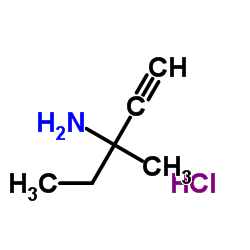 3-氨基-3-甲基-1-戊炔盐酸盐结构式
