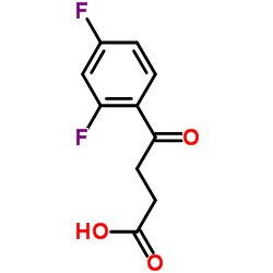 4-(2,4-二氟苯基)-4-氧代丁酸结构式